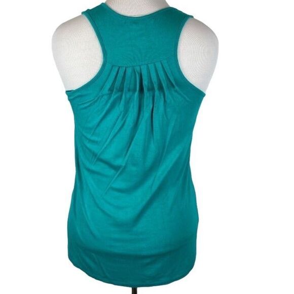 Design History Teal Tunic with silver beading- size M - Picture 5 of 6